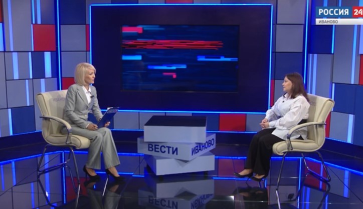 Интервью председателя Комиссии по образованию Общественной палаты Ивановской области Анастасии Ситновой в эфире ГТРК «Ивтелерадио» 