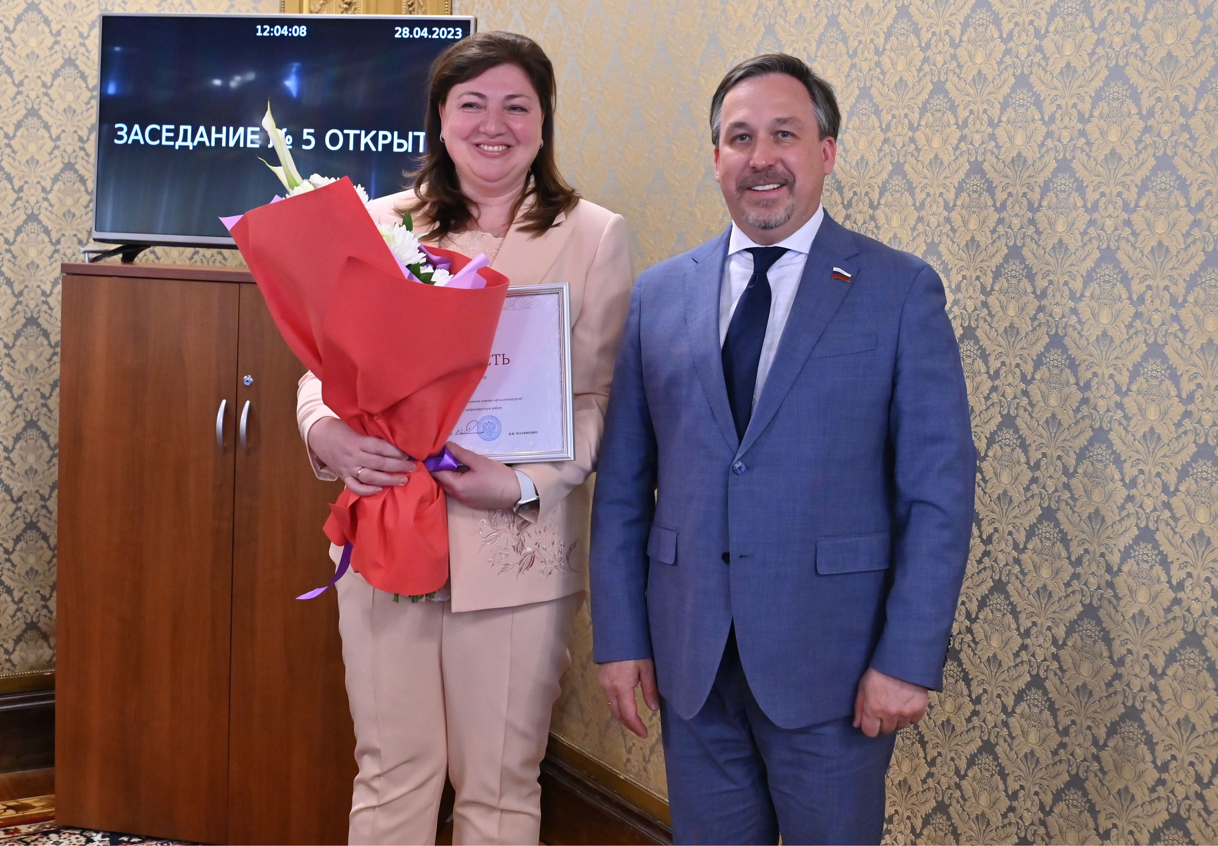 Наталии Кукановой вручена Благодарность Председателя Совета Федерации